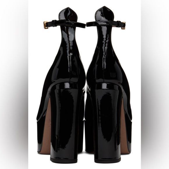 Valentino Black Tan-Go 120 Heels - Picture 6 of 7